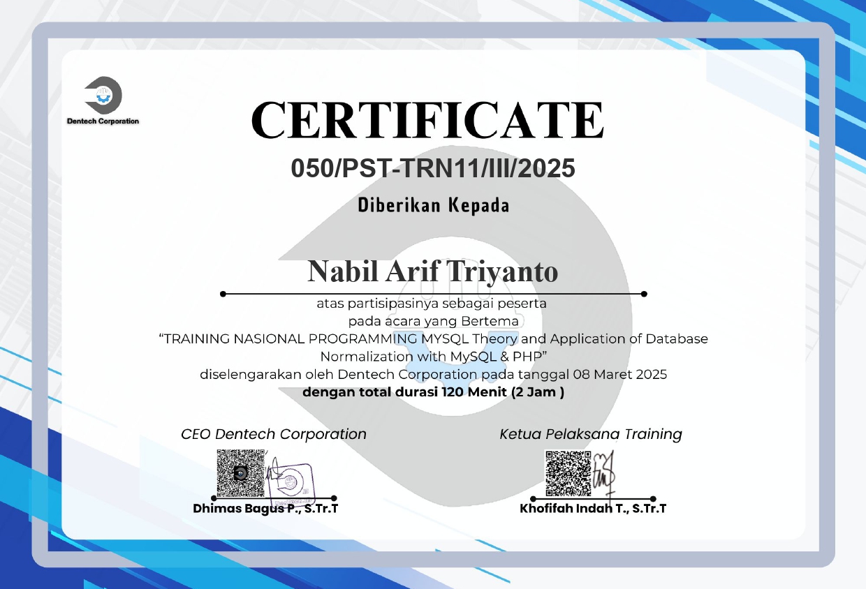 Certificate 1